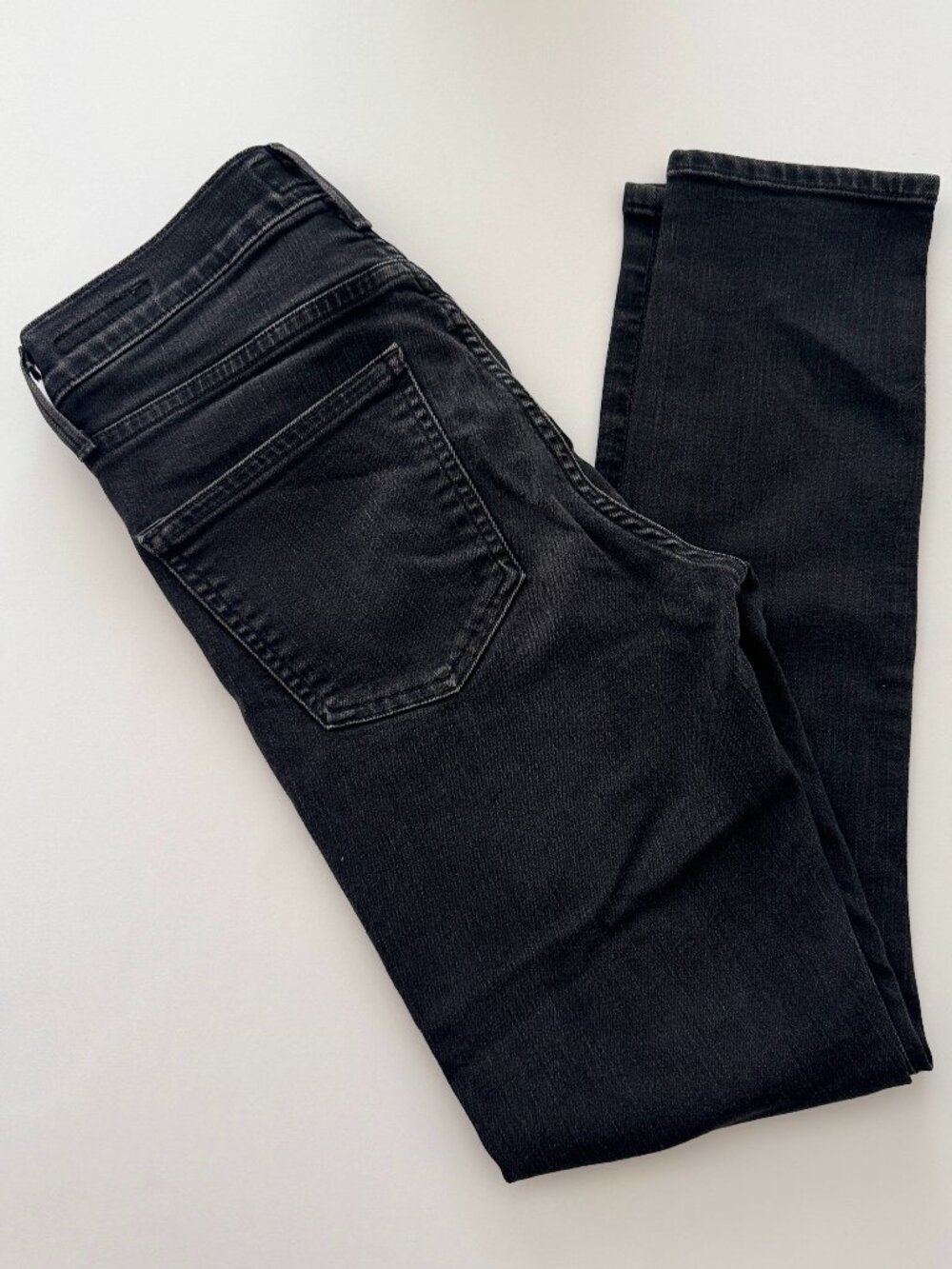 Citizens of Humanity Womens Black Denim Jeans Rocket Ankle High Rise Skinny